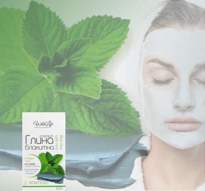 CAMBRIAN BLUE CLAY WITH MINT 100gr